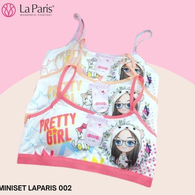 Murah Miniset LAPARIS Pakai Busa Miniset Anak Remaja Fashion Miniset BRA Busa Motif Non COD
