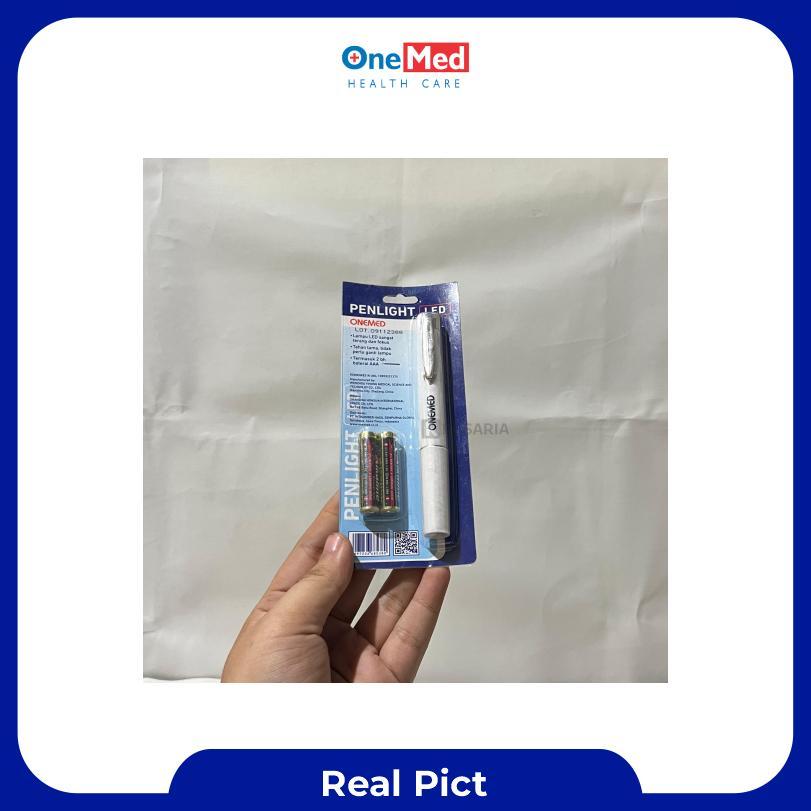 Penlight Led Onemed Pena Senter Lampu Sinar Cahaya Putih Terlaris