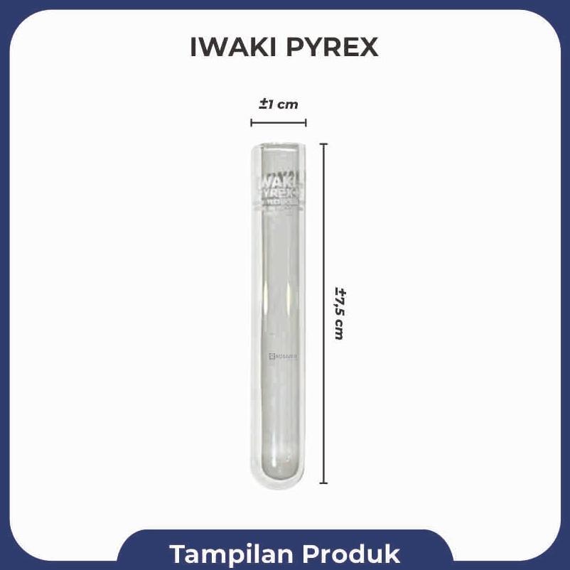 Tabung Reaksi Kecil Iwaki Pyrex 10X75Mm Test Tube Laboratorium Trending