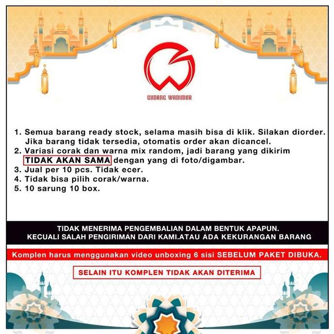 Spesial Grosir 10 Pcs Sarung Sapphire Motif Milenial