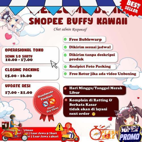 Unik Hairclip Floppy Bunny Ear Lace Lolita Harajuku Cosplay Animal White Rabbit Kelinci Buffy Kawaii