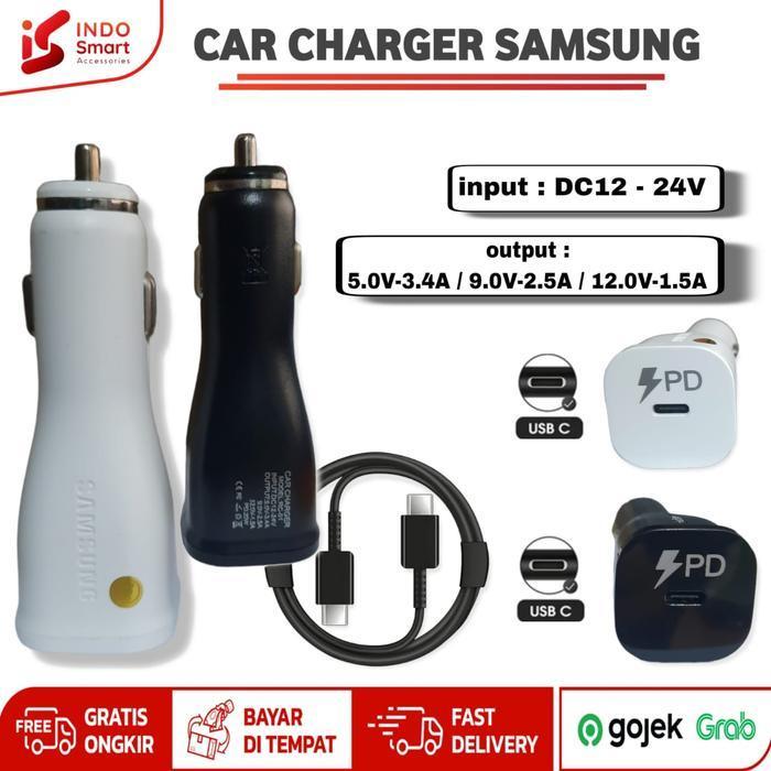 TERLARIS Car Charger Samsung Fast Charging 25W Type C to Type C Casan Mobil