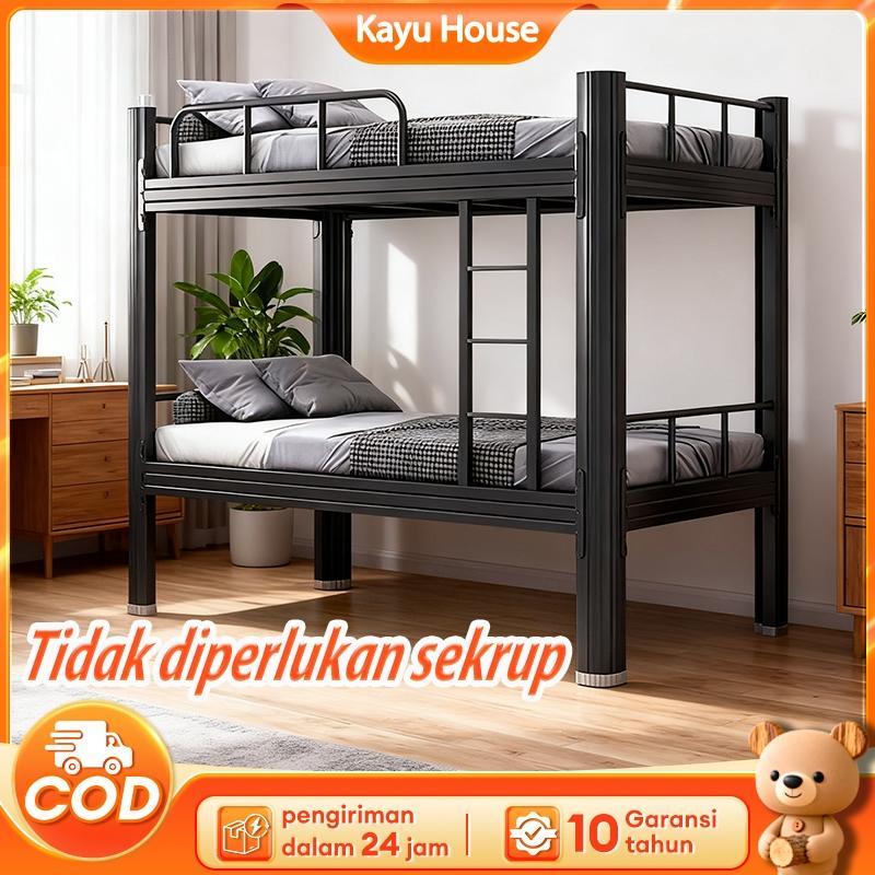 Tempat Tidur Tingkat Susun Besi 2 Tempat Tidur Tingkat Untuk Asrama  Keluarga Anak Banyak 200X90X180