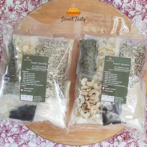 Paket Bahan Florentine Cookies lengkap plus kacang mede/ Trial Mix Florentine