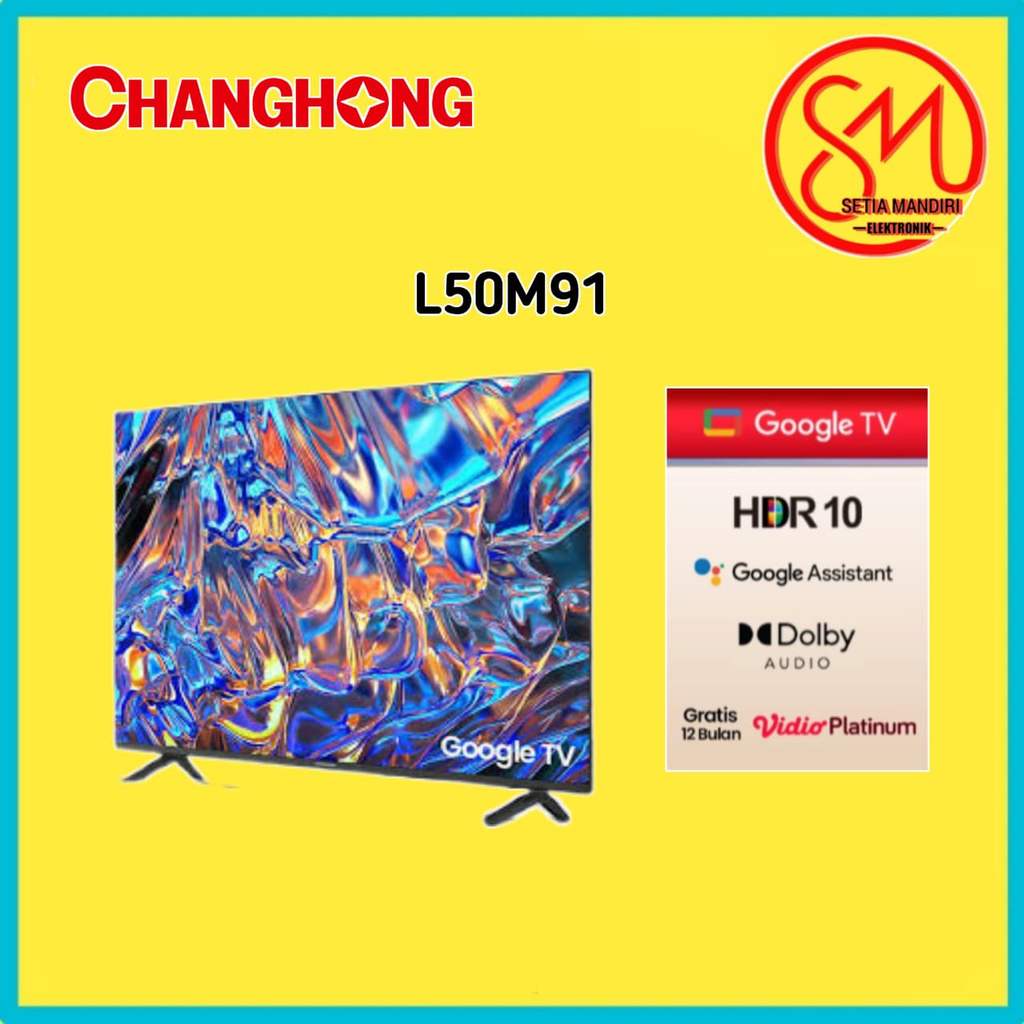 [NEW LAUNCH] Changhong TV 50 inch FHD Google Smart Digital TV Dolby Audio DBX-TV Google Play