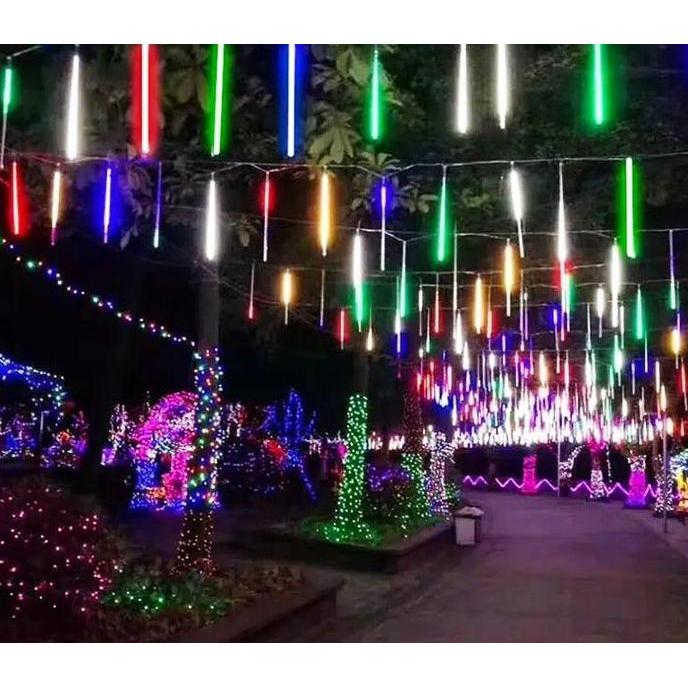 Lampu Led Hujan Meteor MS360 30CM Lampu Tumbler Lampu Natal Lampu Dekorasi Hias