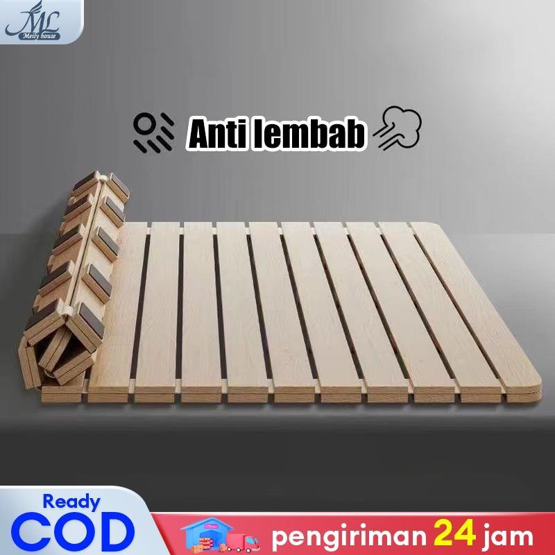 Kasur Lipat Tatami Pallet Kayu Tatakan Dipan Kasur Solid Kasur Papan Tempat Tidur 100% Kayu Solid