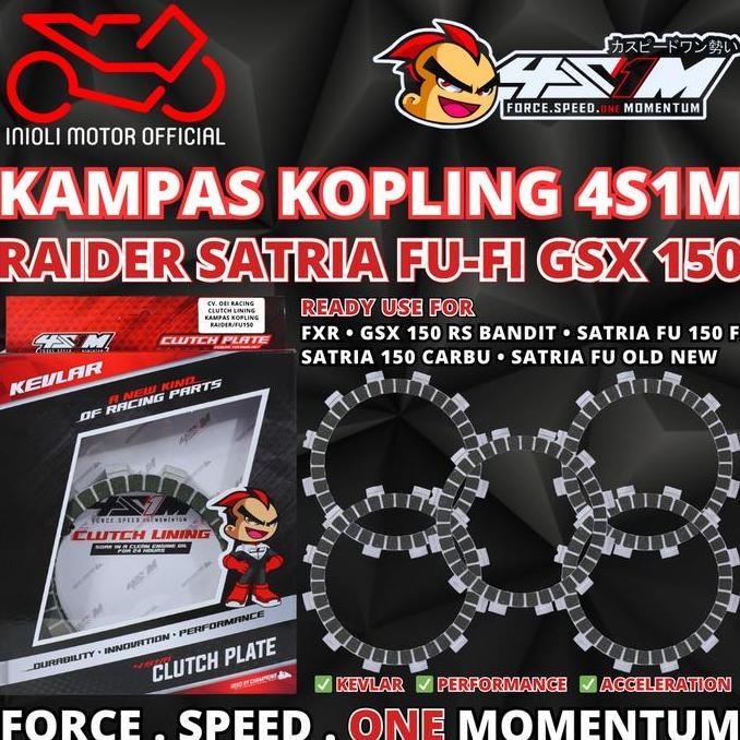 4S1M KAMPAS KOPLING 4S1M RACING SONIC 150 MX KING SATRIA 150 FU FI JUPITER MX 150 R15 V1 R15 V2 XABR