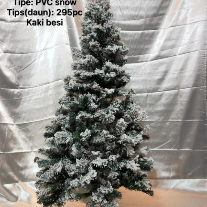 Pohon Natal PVC Salju 120 CM premium