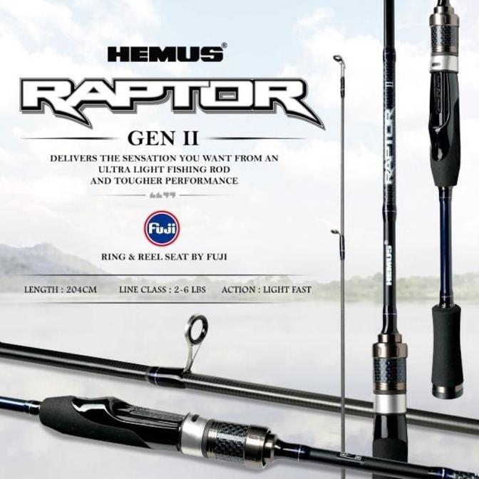 Joran UL Hemus Raptors Gen 2 - Ring dan Reel Seat Fuji Promo Premium