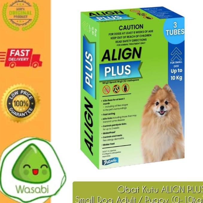 PETINDO ALIGN PLUS SMALL DOG S - Obat kutu anjing 10kg no frontline