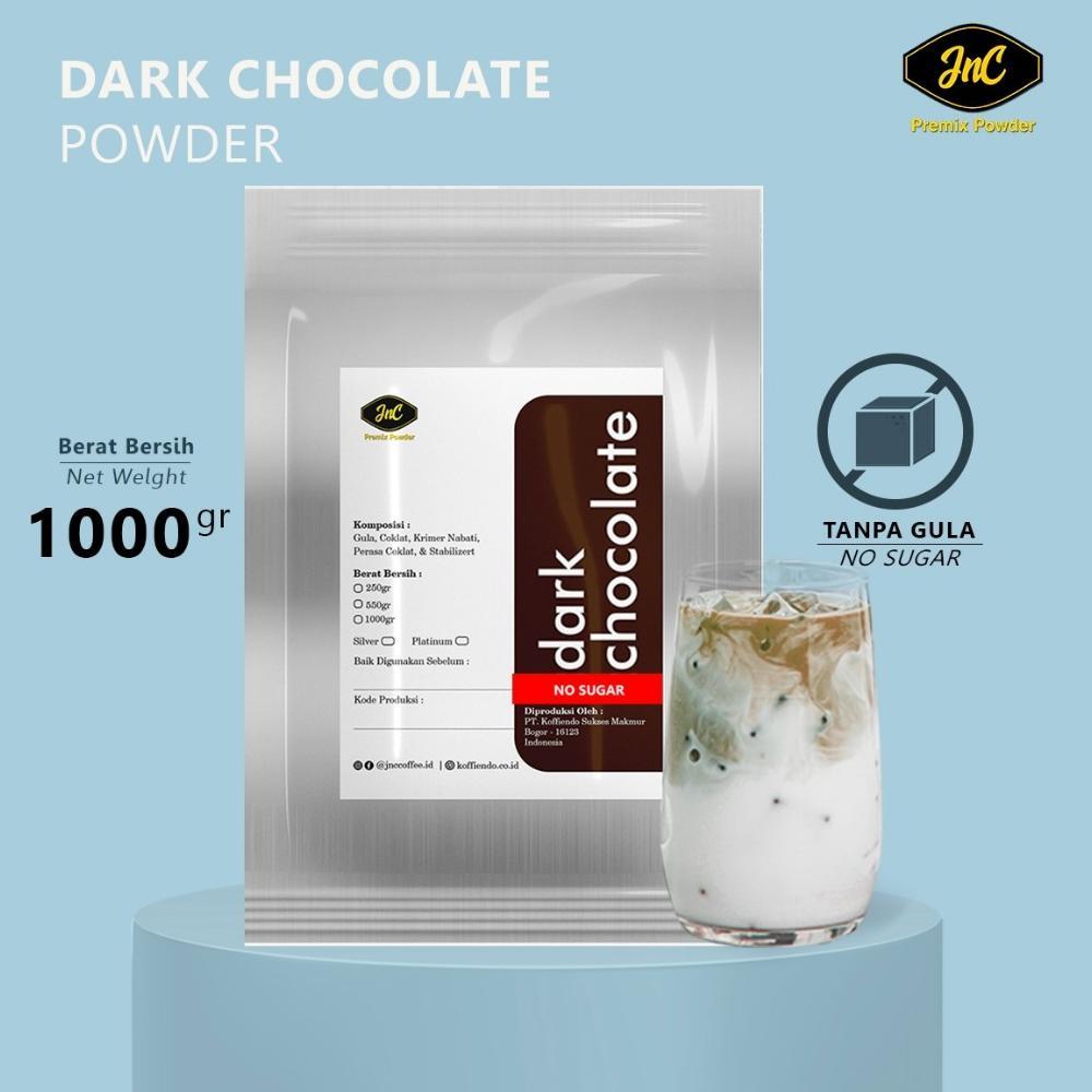 JnC Dark Chocolate Tanpa Gula 1 Kg / Bubuk minuman Dark Coklat