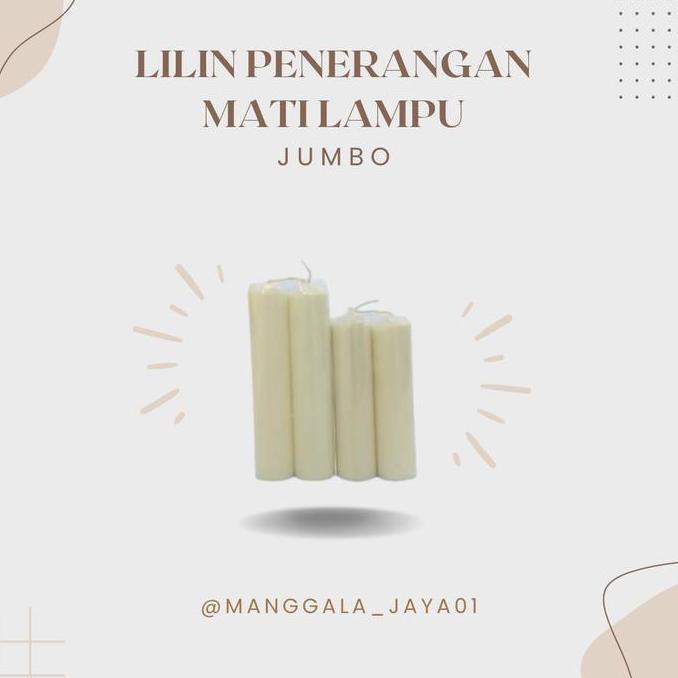 LILIN MATI LAMPU PUTIH JUMBO / LILIN DOA