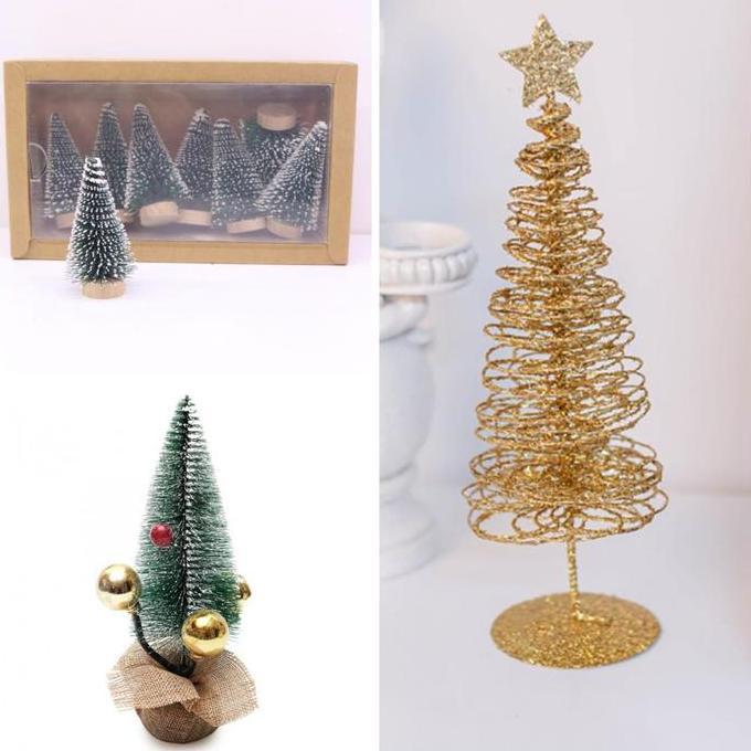 Pohon Natal Mini Pohon Natal Meja Pohon Natal Jarum Pohon Terang Pohon Pajangan Natal Pohon Dekorasi