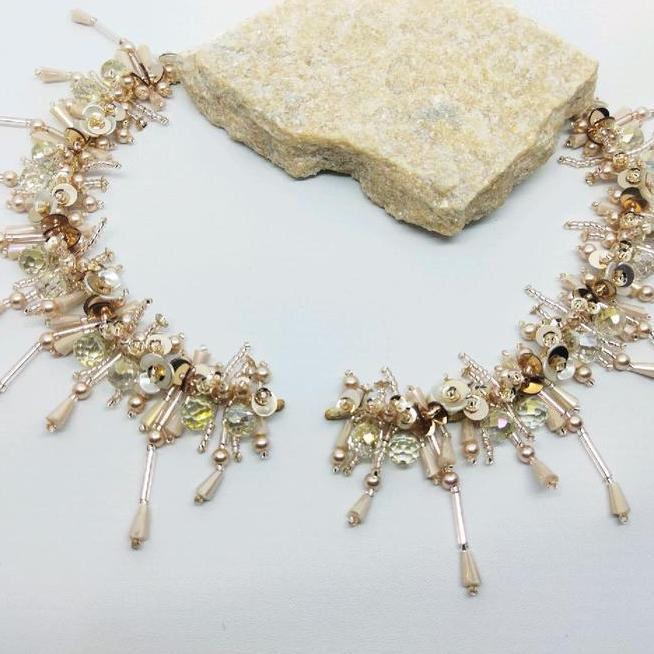 Payet Rangkai Payet N Payet Mutiara Jessile Payet Baju Pesta Tali Crystal Kaca