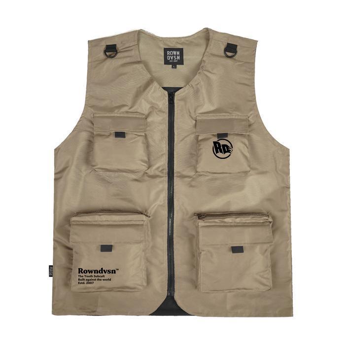 Rown Division Storage Vest Jaket France Cream Terbaru Best Quality 100% Original