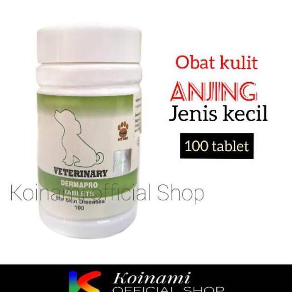 DERMAPRO puppy 100 tablet / raid all / obat jamur scabies anjing kecil