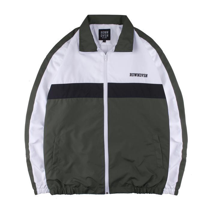 Rown Division Storage Jaket Tracksuit Complex White Green Terlaris Best Quality 100% Original
