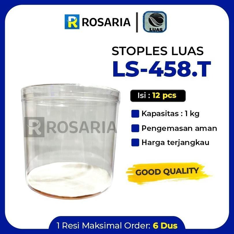 Toples Kue Kering Luas / Ls-458.T Bulat Toples Lebaran Mika Lusinan 1 Kg Viral