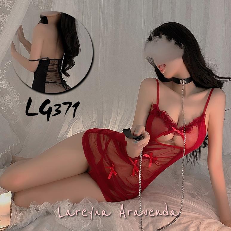 Pakaian Wanita- Set Lingerie + G String Model Gaun Nightdrees Suit Lg371 - Lingerie - Baju Dinas Mal