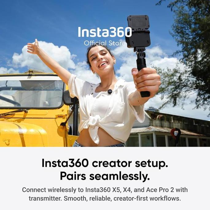 Yowwwvannn - Insta36 Air Wireless Microphone Mic Kamera Hp Android Ios Laptop Vlog