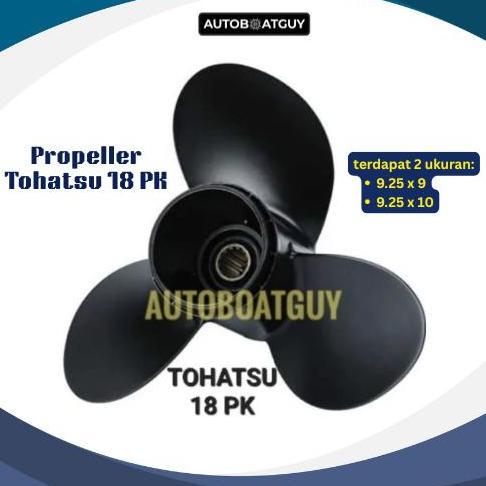 TERBARU - Propeller Tohatsu 18 PK Kipas Baling Mesin Tempel Tohatsu 18 HP