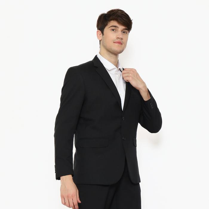 Lawell Setelan Jas Dan Celana Pria Formal Slim Fit Kancing Dua, Celana Salur Hitam | Edward New Best