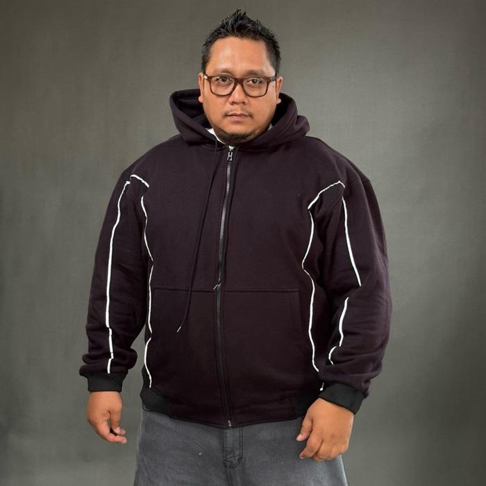 Hoodie Boxy Zipper Heavyweight 300Gsm Jumbo Cotton Chief Value Fleece Jaket Jumper Kerudung Cowok Ce