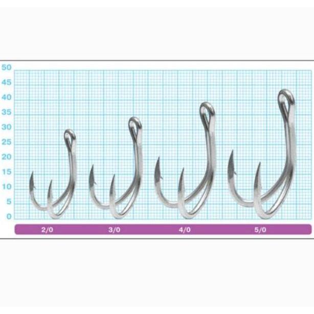 Terlaris Double Hook Owner Dh-41 (3X Strong) (Color Silver)