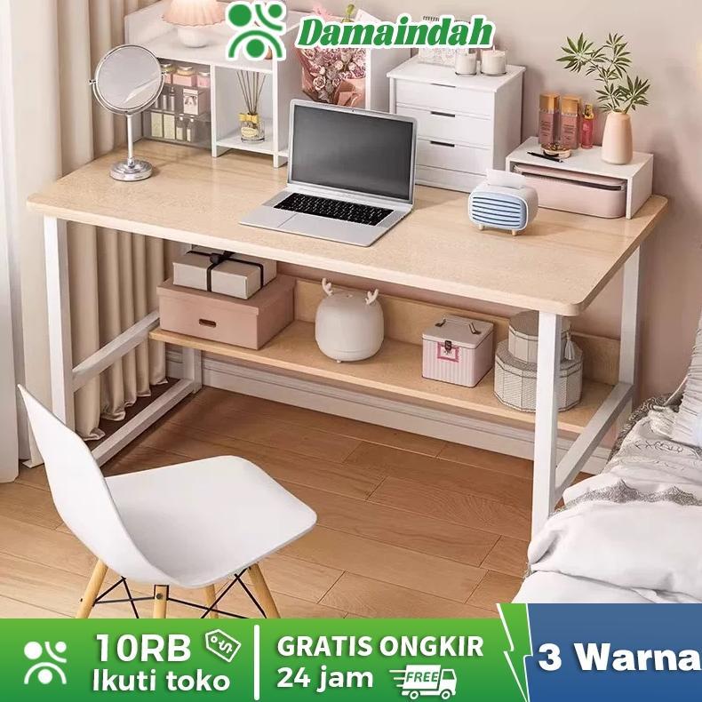 Damaindah Meja Belajar Kayu Set Kursi / Meja Belajar Minimalis  / Meja Kerja / Meja Komputer Minimal