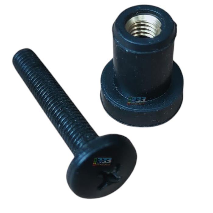 MUR VISOR / MUR KARET VISOR / MUR TAMENG VISOR / MUR KARET TAMENG KARET MUR BAUT VISOR NMAX NINJA XM