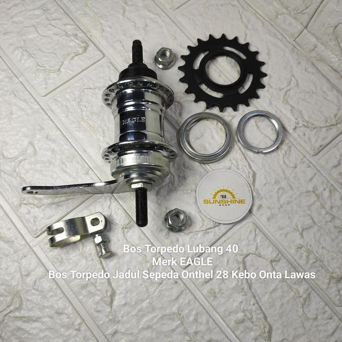 Promo Hub Nap Bos Roda Belakang Torpedo Lubang 40H Terpedo Sepeda Onthel 28 Ontel Vintage Jadul Komp