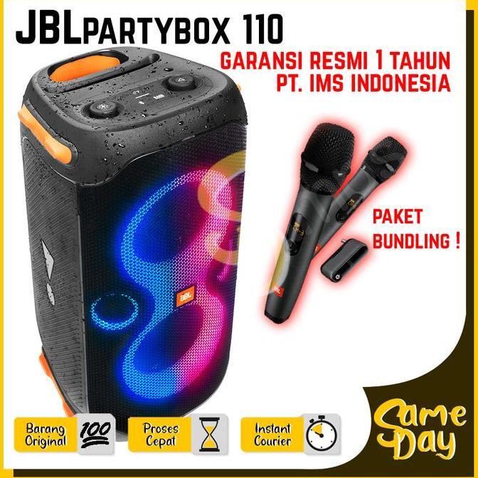 Terlaris Jbl Partybox 110 Partybox110 Original Portable Speaker Party Box