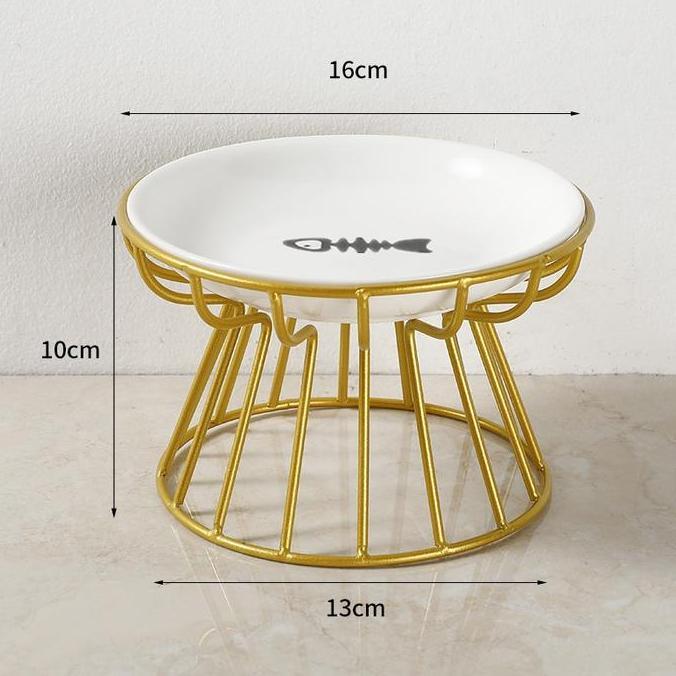 AimayaPet Tempat Makan Anjing Kucing Mangkuk Hewan Keramik/Mangkuk Kucing Keramik Tempat Makan Kucin