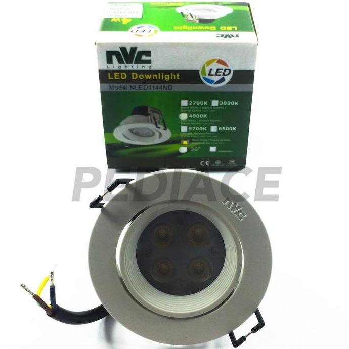 Lampu Downlight LED Inbow Sorot NVC 4 Watt 4 Mata Natural White 4000K