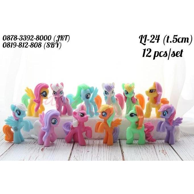 Diskon Li-24 Topper Hiasan Kue Cake Mainan Karakter My Little Pony Kuda Poni