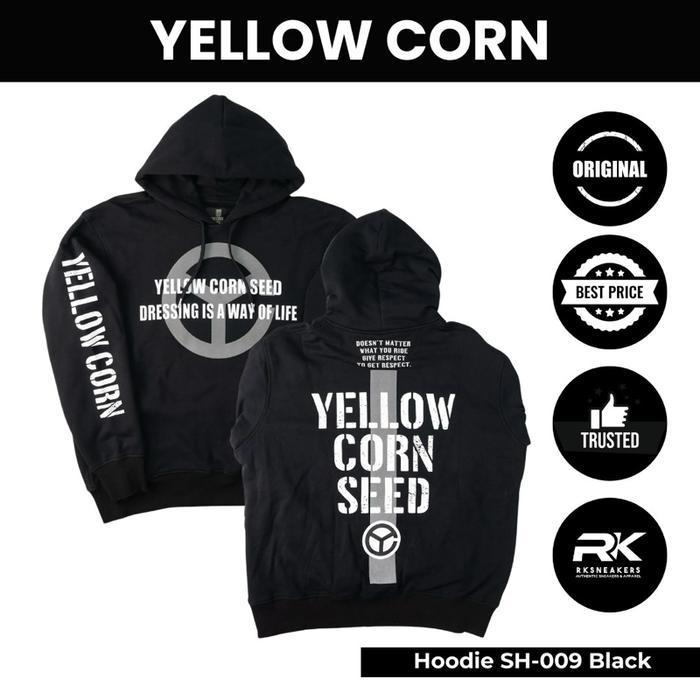 Yellow Corn Hoodie Sh-009 Black (Non Protector) 100% Authentic Termurah Best Quality 100% Original