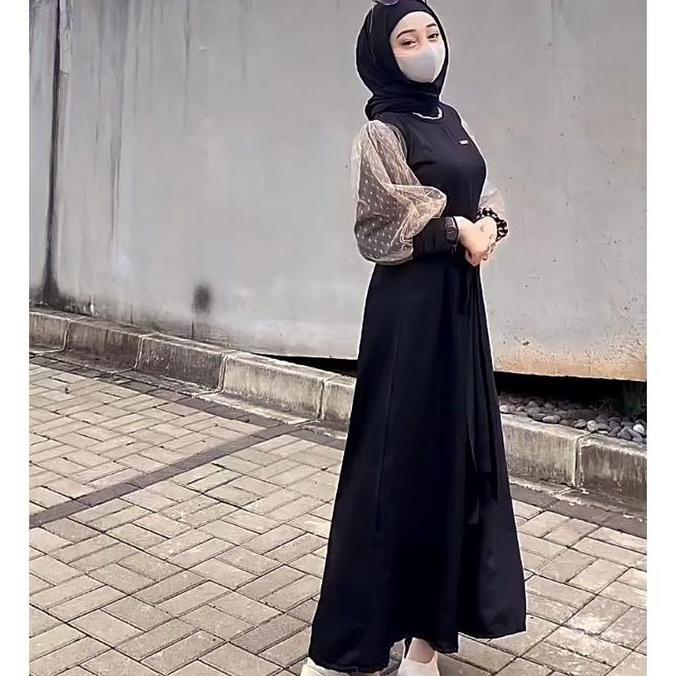 Asma dress baju muslimah premiun kualitas butik - dress wanita - dress muslimah elegan