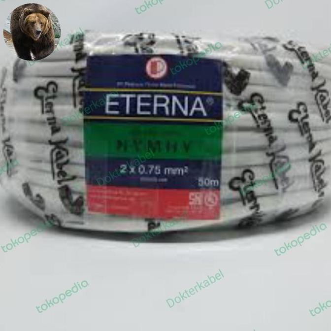 kabel serabut NYMHY 2 x 0.75. 2x0.75 eterna