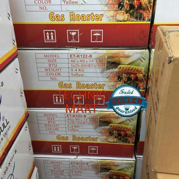 Terjangkau Mesin Panggang Bbq Maestro 3 Tungku / Gas Roaster (Sosis,Ayam,Sapi)