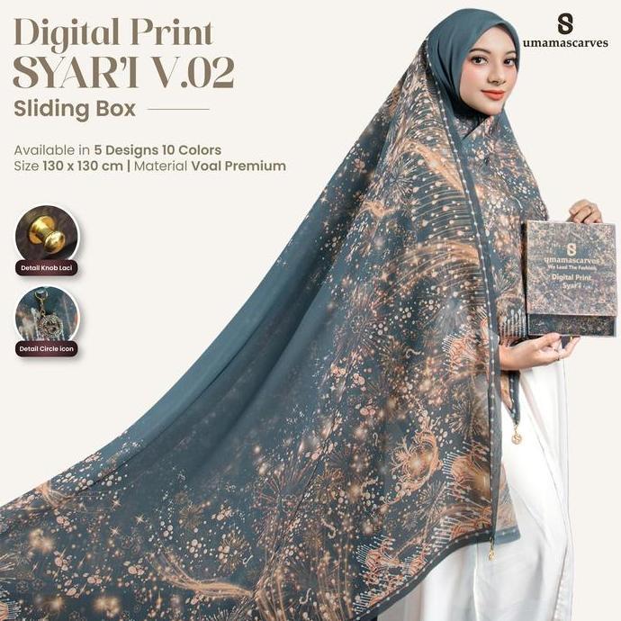 [TERBARU] SYARI MOTIF Box Digital Jumbo - Umama Scarves
