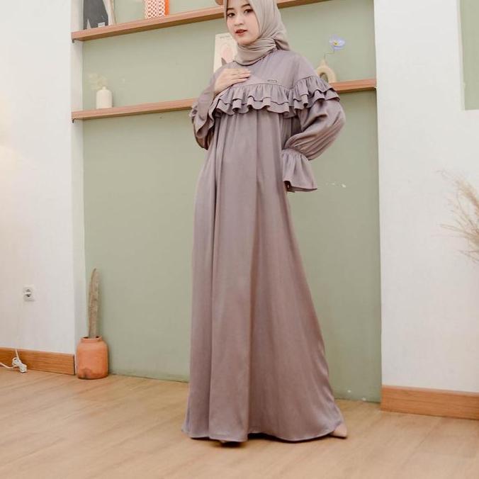 Paradise dress long dress Kain Muslim Silk Armani Butik Panjang Nyaman