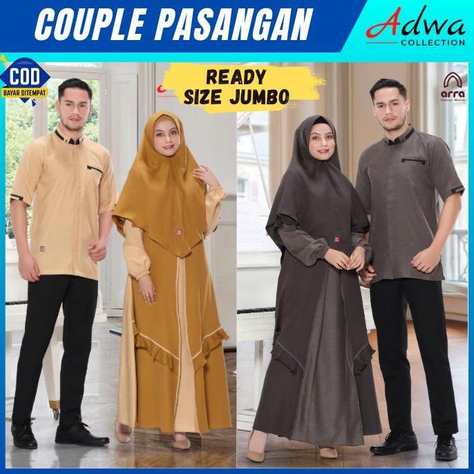 Baju Couple Sarimbit Muslim Pasangan Lebaran Suami Istri Muthmainnah