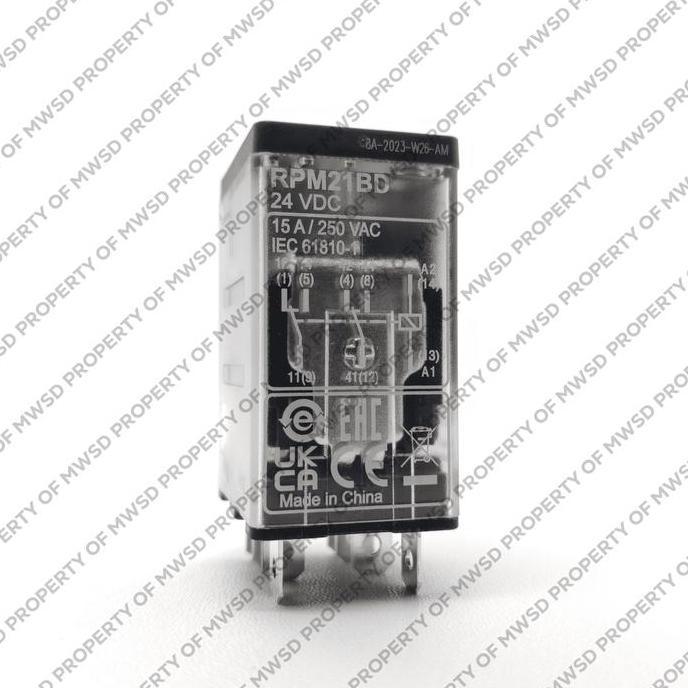 Schneider Relay Plug In 2Co 15A Tanpa Led 24Vdc Rpm21Bd Best Seller