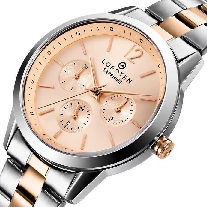 LOFOTEN 2309 Jam Tangan Wanita Sapphire Silver Rose Orinal
