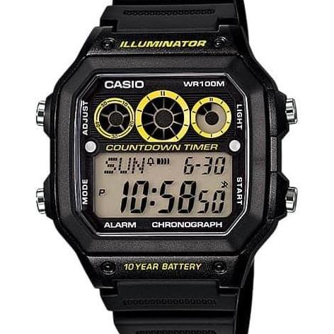 JAM TANGAN CASIO AE-1300WH-1AVD / AE1300WH ORINAL & BERGARANSI