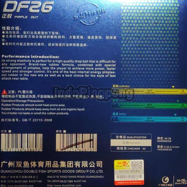 Double Fish Df26 Komann - Short Pips Bintik Serang Pendek Df 26