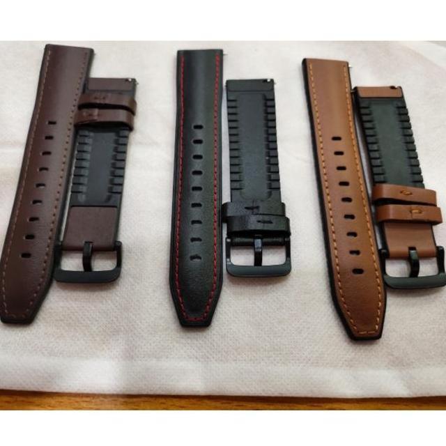 Strap Tali Jam Leather Kulit Rubber For Fossil Smartwatch Gen 4 5 22Mm