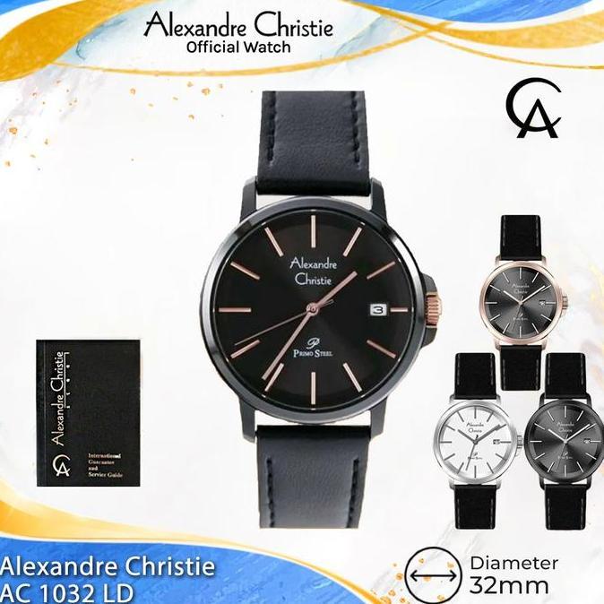 Alexandre Christie Wanita AC 1032 LD AC 1032 AC1032LD Leather Strap
