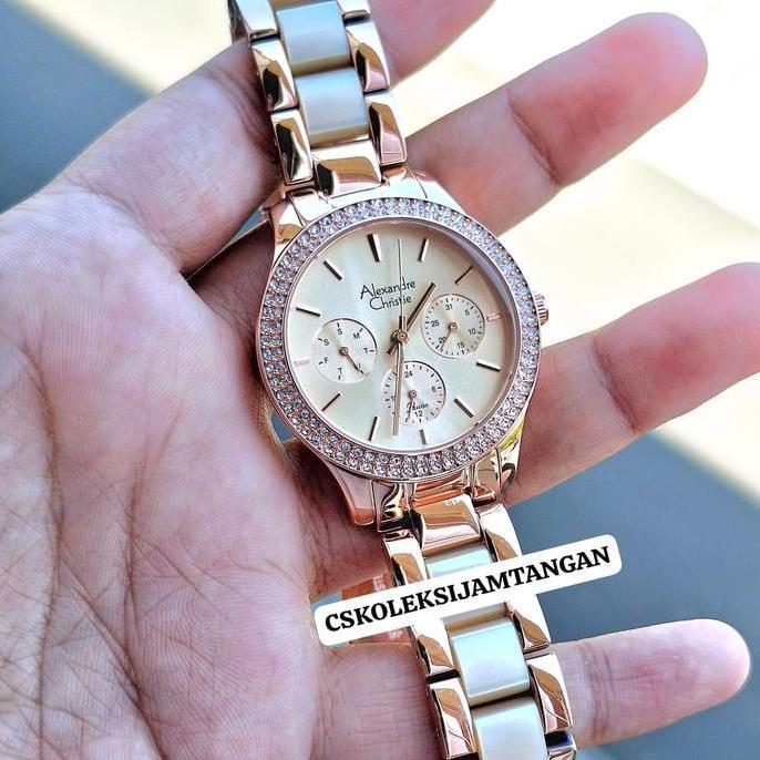 JAM TANGAN WANITA ALEXANDRE CHRISTIE AC 2914 AC2914 ROSEGOLD ORINAL